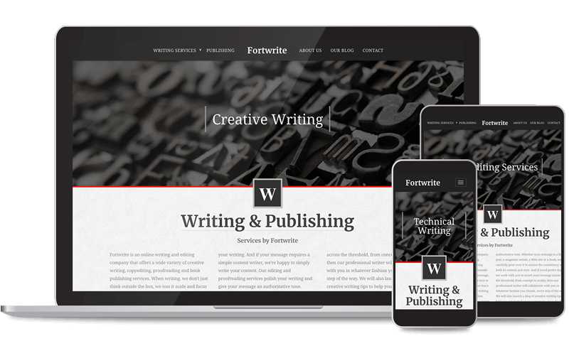 Writer Website Design