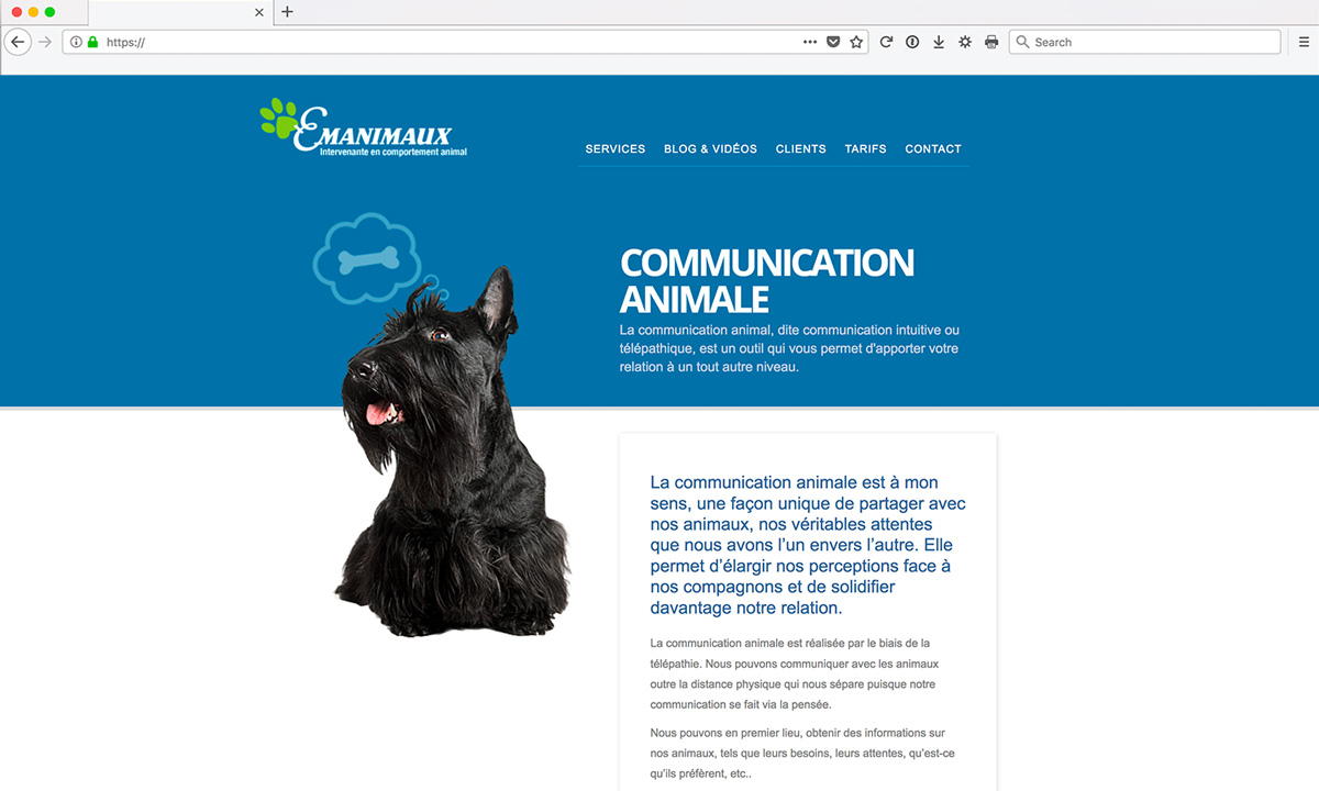 Site Web - Comportement Animal