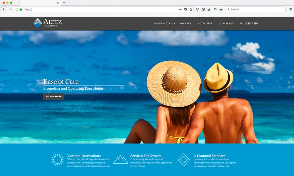 Altez Vacations Custom Web Development