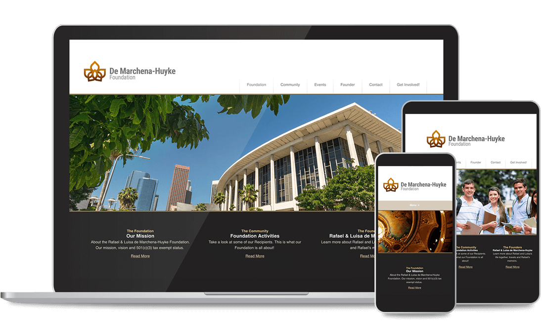 Huyke Foundation Custom Web Design