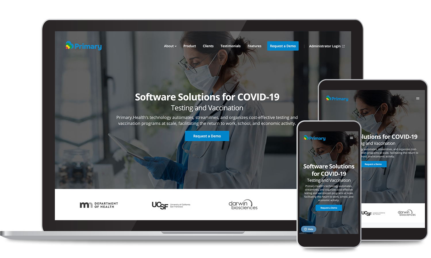 COVID-19 Website Design & Development